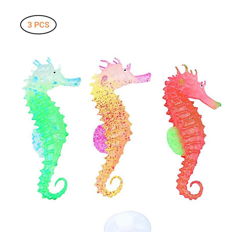 Decorations 3 Pcs Aquarium Fish Tank Luminous Artificial Small Seahorse Glow In Dark Landscaping Silicone Hippocampus Ornament Home Decor
Decorations 3 Pcs Aquarium Fish Tank Luminous Artificial Small Seahorse Glow In Dark Landscaping Silicone Hippocampus Ornament Home Decor