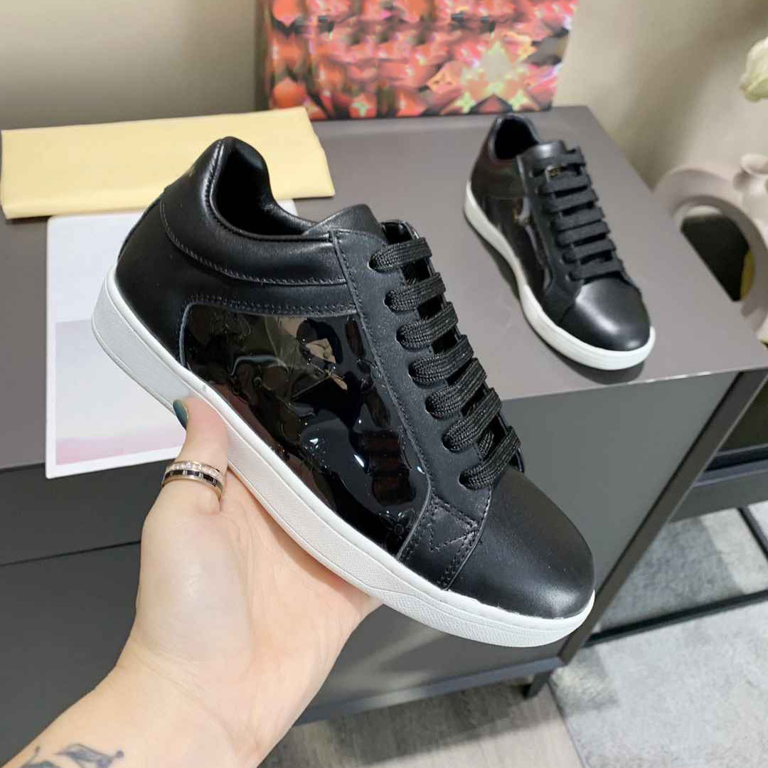 Womens Printed Casual Sport shoes Fashion Lace-up Sneakers Classic Men White trainers Shoe Luxurys top designer Couples runners with box lar, Black
Womens Printed Casual Sport shoes Fashion Lace-up Sneakers Classic Men White trainers Shoe Luxurys top designer Couples runners with box lar, Black