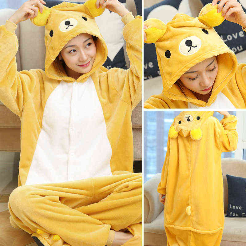 Children Panda Pajamas Winter Sleepwear Boys Onesies Girls Sets Stitch Unicorn Animal Kids Pyjama Pijama 211130