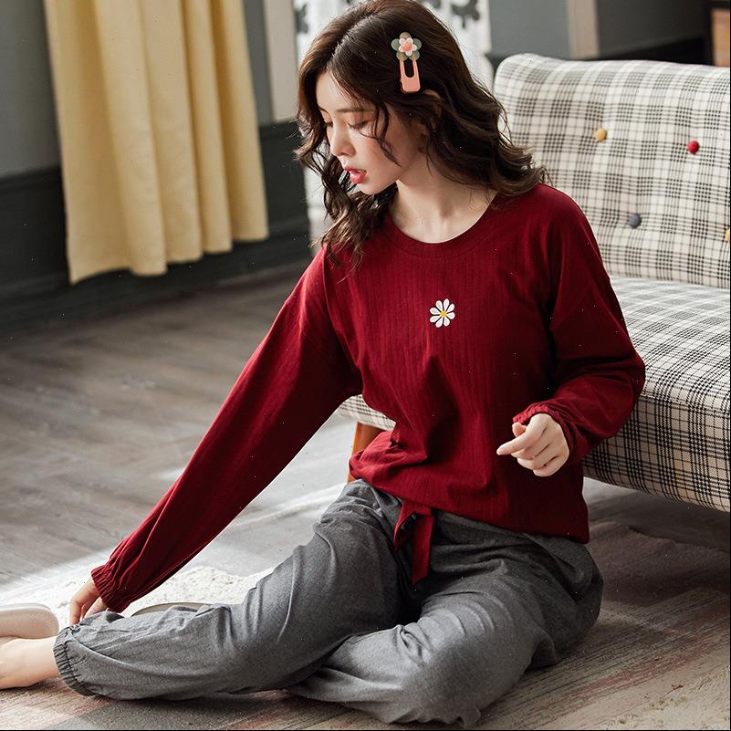 red sets lovely flower pattern womens sleepwears pajamas cotton long sleeve home wear femme underwear pijamas, Black;red
red sets lovely flower pattern womens sleepwears pajamas cotton long sleeve home wear femme underwear pijamas, Black;red