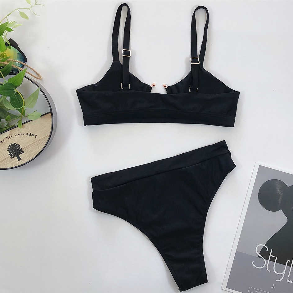 Sexy Swimsuit Women High Waist Bikini Micro Leg Swimming Suit for Bathing Snake Print Swimwear Bikinis Set 210625 - view 7
