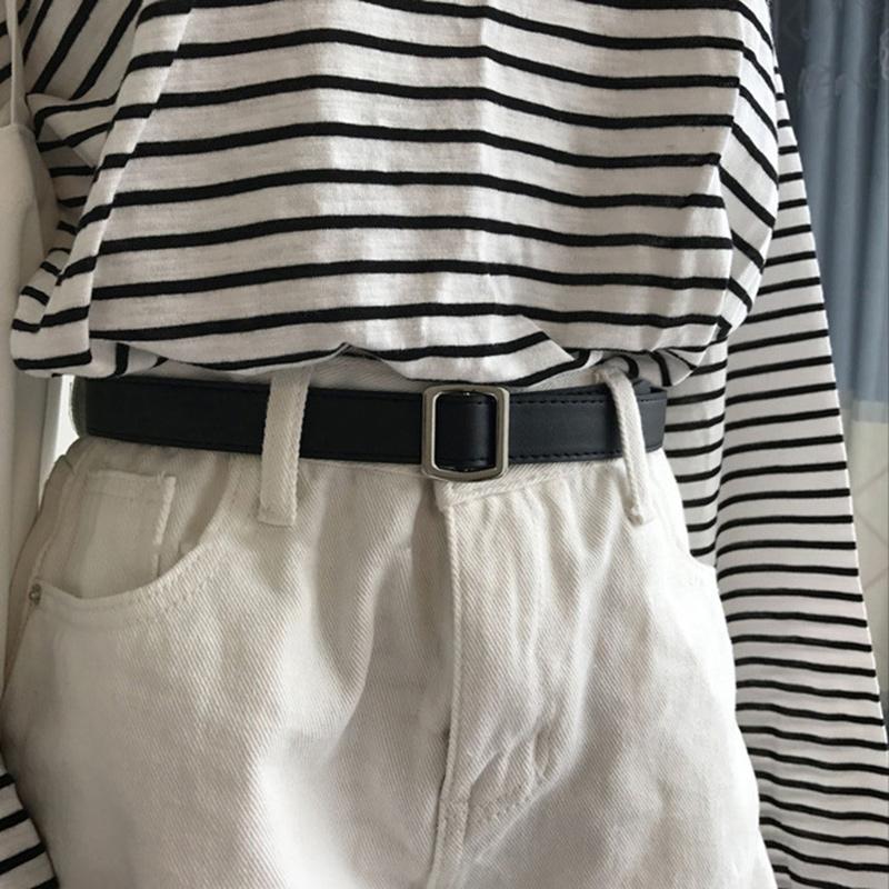 Belts Women's Black Square Buckle Belt Simple And Versatile Fashion Chic Soft Small Jeans, Black;brown
Belts Women's Black Square Buckle Belt Simple And Versatile Fashion Chic Soft Small Jeans, Black;brown