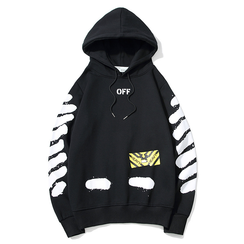 Off Hooded Plush Sweater