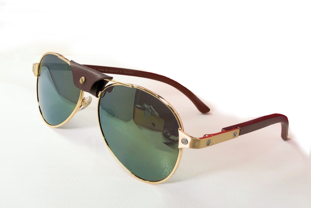 Vintage Aviation Pilot Sunglasses Green Lenses Wood Gold Metal Glasses for Men Fashion Eyewear Accessories with Box
Vintage Aviation Pilot Sunglasses Green Lenses Wood Gold Metal Glasses for Men Fashion Eyewear Accessories with Box