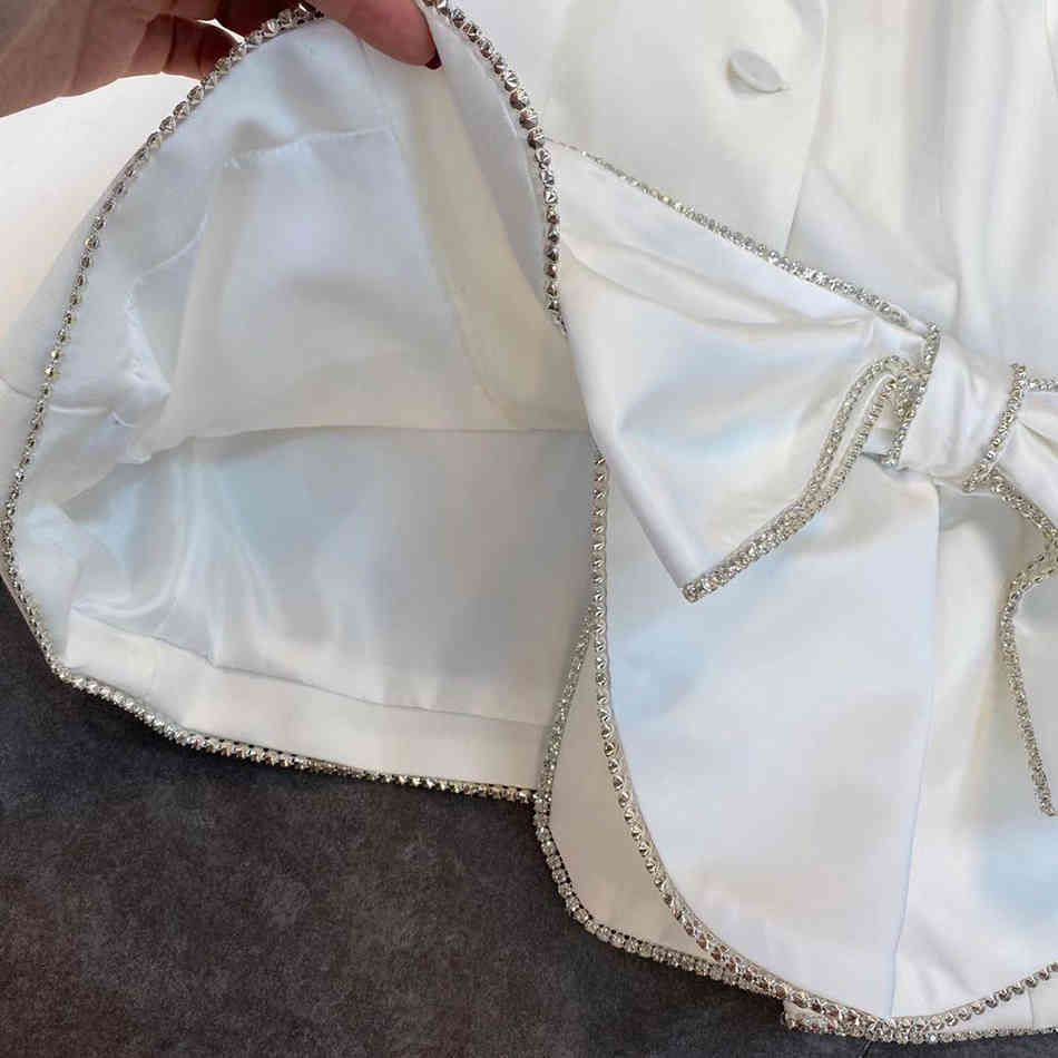 Free High Quality Women's Blazer Spring Lapel Long Sleeve Decorated Big Bow Suit Jacket Clothes 210524