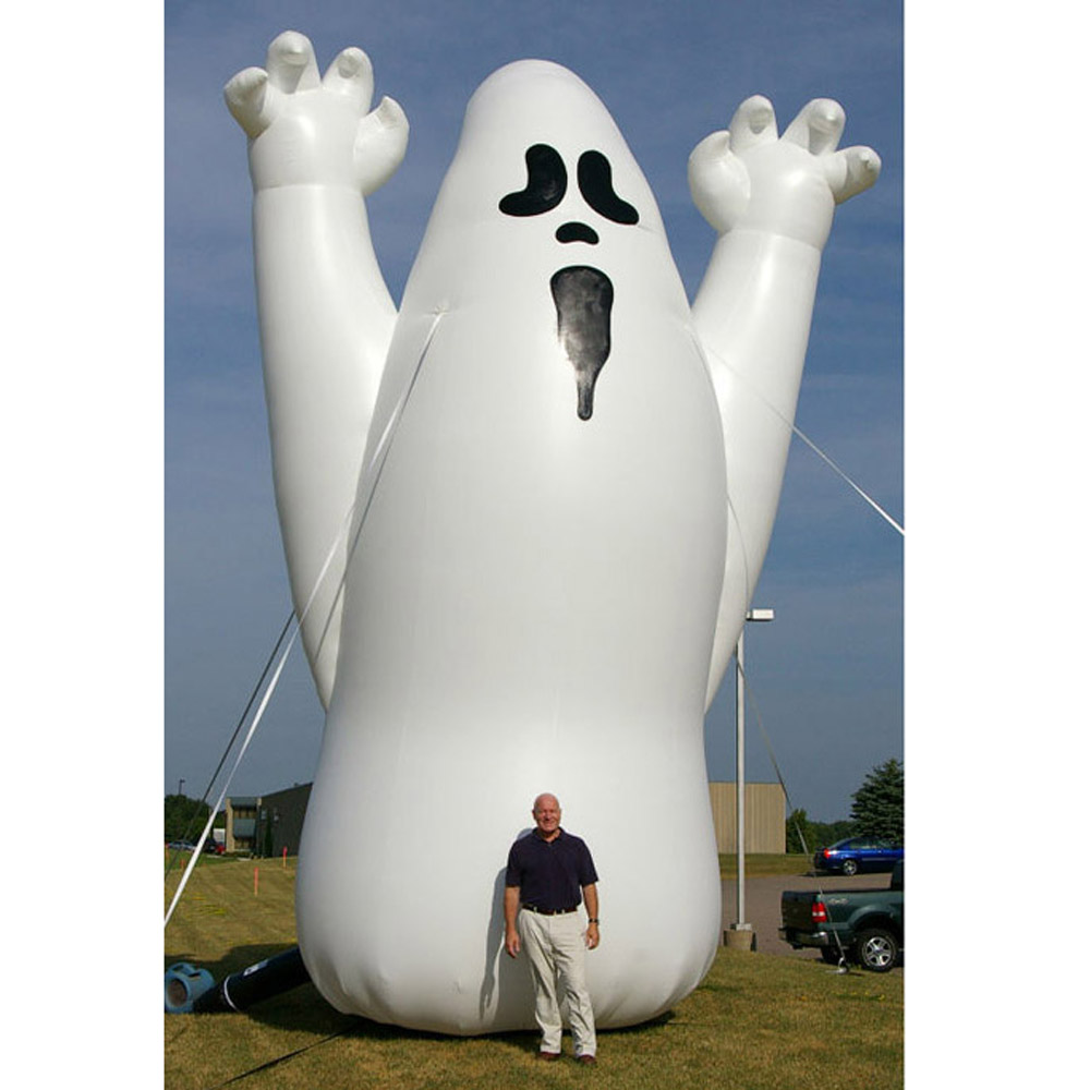 5M giant white inflatable Halloween ghost outside outdoor scary airblown character for festival decoration