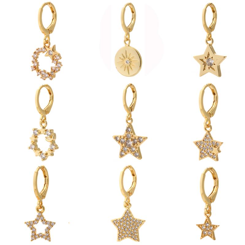 Dangle & Chandelier Star Earrings For Women Gold Micro Pave Zircon CZ Copper Paired Earring Trendy Punk Party Fashion 2021
Dangle & Chandelier Star Earrings For Women Gold Micro Pave Zircon CZ Copper Paired Earring Trendy Punk Party Fashion 2021