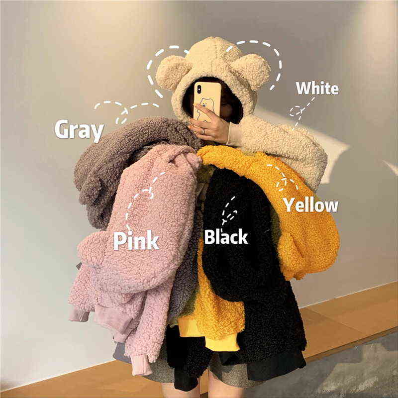 QRWR Women Hoodie Korean Style Winter Casual Cute Kawaii Warm Sweatshirt Loose Female Pocket Oversized Hoodies for Girls 211108, 02
QRWR Women Hoodie Korean Style Winter Casual Cute Kawaii Warm Sweatshirt Loose Female Pocket Oversized Hoodies for Girls 211108, 02