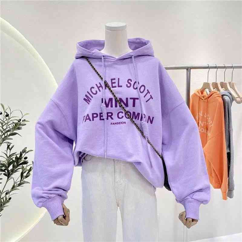 2021 autumn new letter printed hooded drawstring sweater women's thin Korean loose top coat fashion, Pink
2021 autumn new letter printed hooded drawstring sweater women's thin Korean loose top coat fashion, Pink