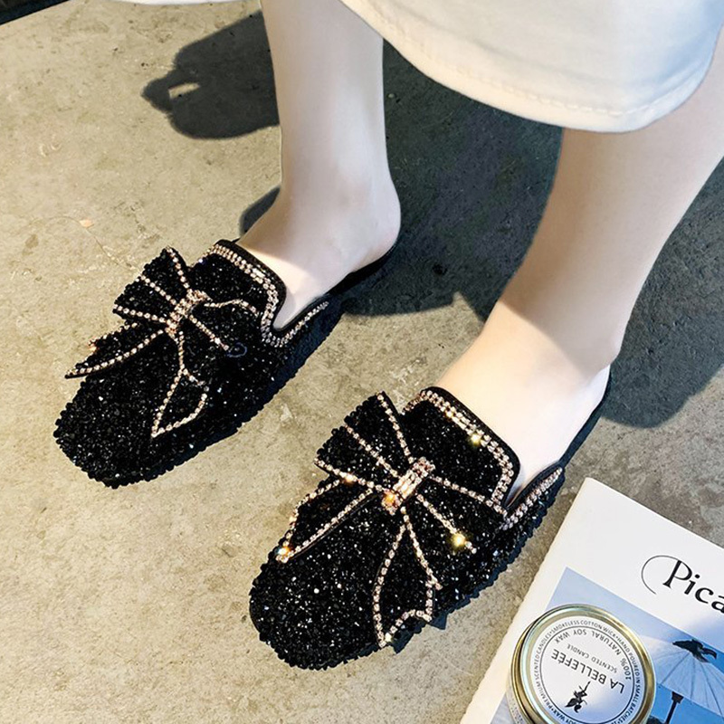 Slippers Lucyever Fashion Rhinestone Bowtie Mules Shoes Women Summer Comfortable Flat Slides Woman Square Toe Crystal Luxury 3XJQ, Pink
Slippers Lucyever Fashion Rhinestone Bowtie Mules Shoes Women Summer Comfortable Flat Slides Woman Square Toe Crystal Luxury 3XJQ, Pink
