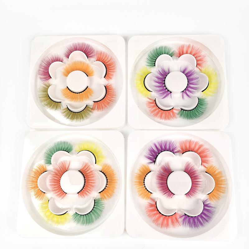 4 Pair Colored Mink Eyelashes Fluffy Messy 3D False Eyelash Dramatic Long Natural Lash Makeup Fake Lashes Pestanas Postizas
4 Pair Colored Mink Eyelashes Fluffy Messy 3D False Eyelash Dramatic Long Natural Lash Makeup Fake Lashes Pestanas Postizas