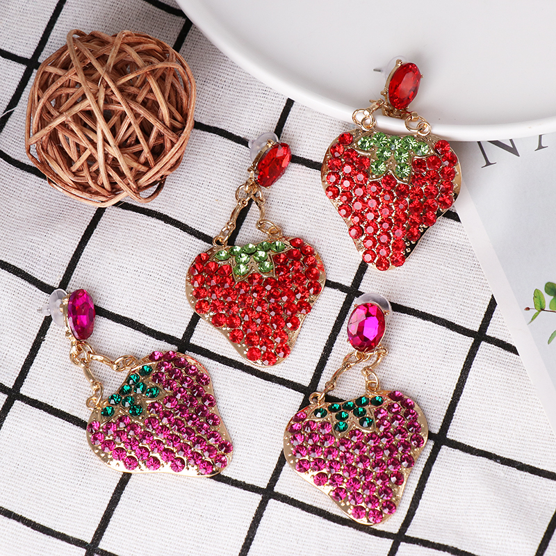 Lovely Colorful Fruit Drop Dangle Earrings Charm Rhinestone For Women Piercing Earring Trendy Jewelry
Lovely Colorful Fruit Drop Dangle Earrings Charm Rhinestone For Women Piercing Earring Trendy Jewelry