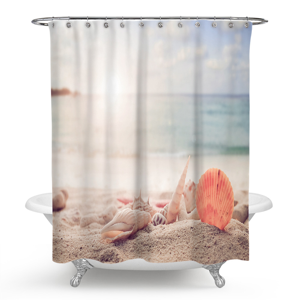 Shower Curtain Polyester Printing Waterproof Bathroom Summer Beach Shells Ocean Printed Bath Curtains Door Decor
Shower Curtain Polyester Printing Waterproof Bathroom Summer Beach Shells Ocean Printed Bath Curtains Door Decor
