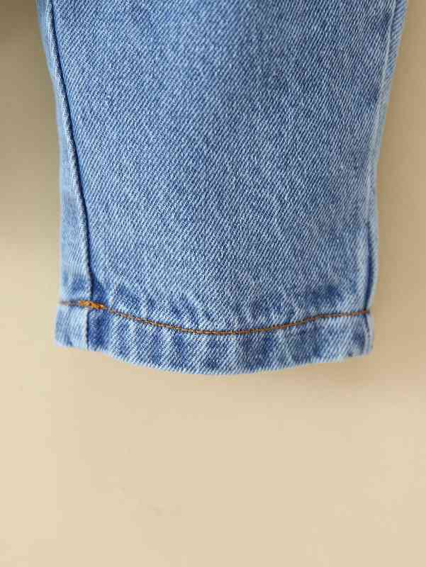 Baby Ribbed Knit Pullover & Jeans SHE
