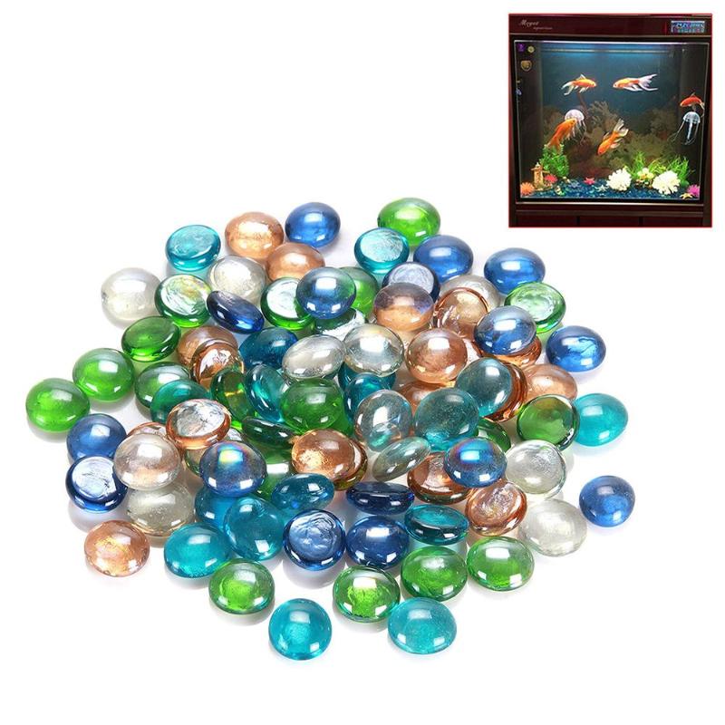 200pc Glass Pebbles Stones Home Ornament Supply Cobblestones Garden Fish Tank Aquarium Decor Decorative Marbles Mixed Color Decorations
200pc Glass Pebbles Stones Home Ornament Supply Cobblestones Garden Fish Tank Aquarium Decor Decorative Marbles Mixed Color Decorations