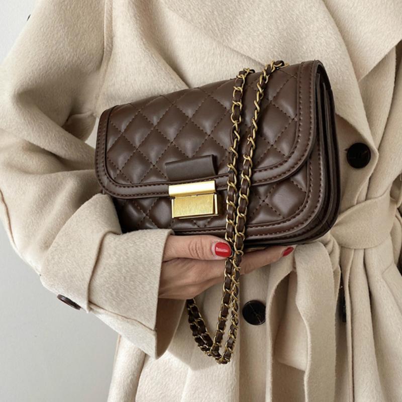 Lattice Square Tote Bag 2021 Fashion Quality PU Leather Women's Designer Handbag Chain Shoulder Messenger Phone Purses Bags, Beige
Lattice Square Tote Bag 2021 Fashion Quality PU Leather Women's Designer Handbag Chain Shoulder Messenger Phone Purses Bags, Beige