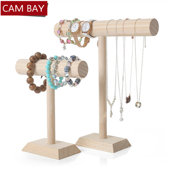 Portable Hard Wooden Bracelet Chain T-Bar Rack Jewelry Display Stand for Bangle Watch Necklace Home Organization Holder Showcase
Portable Hard Wooden Bracelet Chain T-Bar Rack Jewelry Display Stand for Bangle Watch Necklace Home Organization Holder Showcase