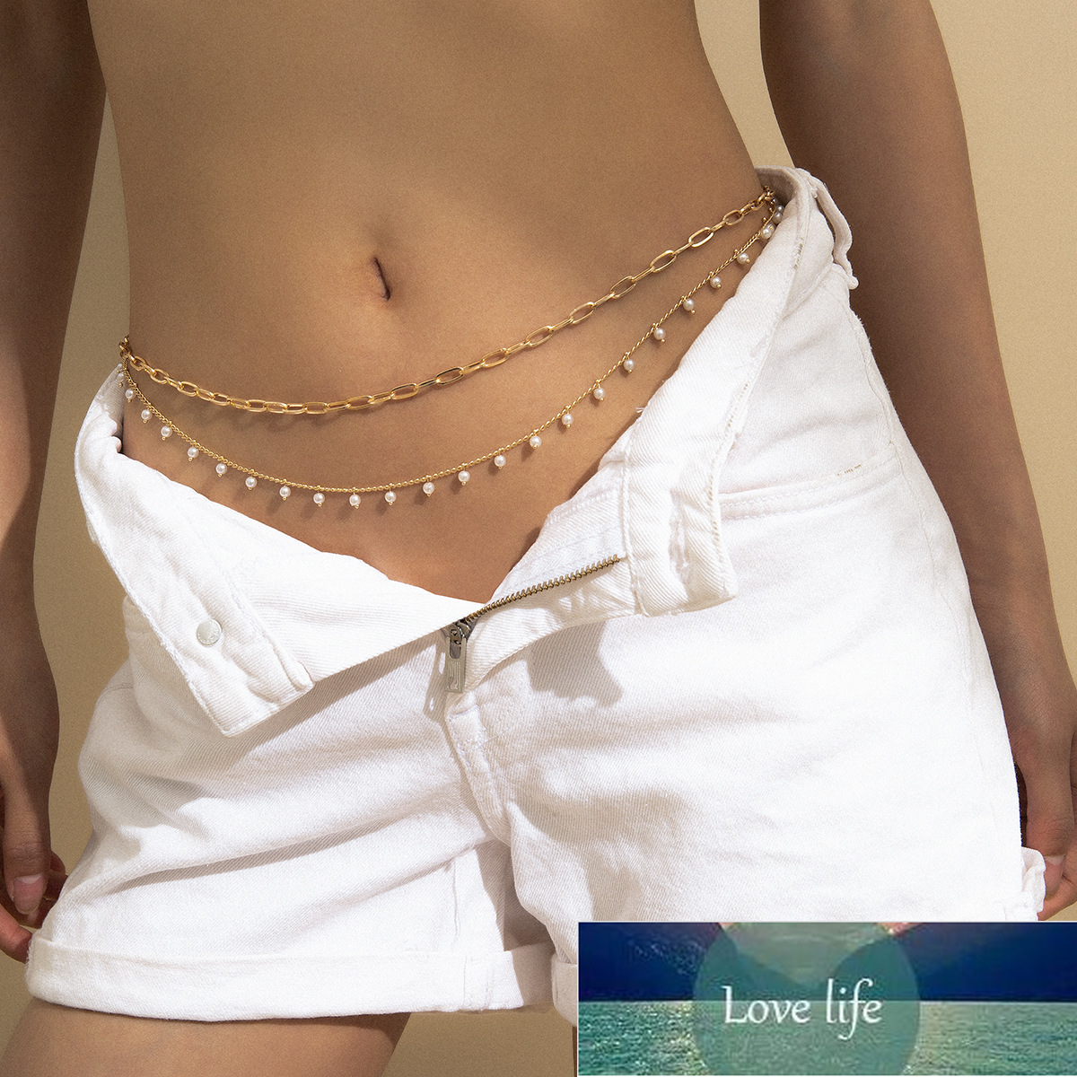 Small Fragrant Temperament Imitation Pearl Waist Chain Retro Multilayer Chain Geometric Body Jewelry
Small Fragrant Temperament Imitation Pearl Waist Chain Retro Multilayer Chain Geometric Body Jewelry