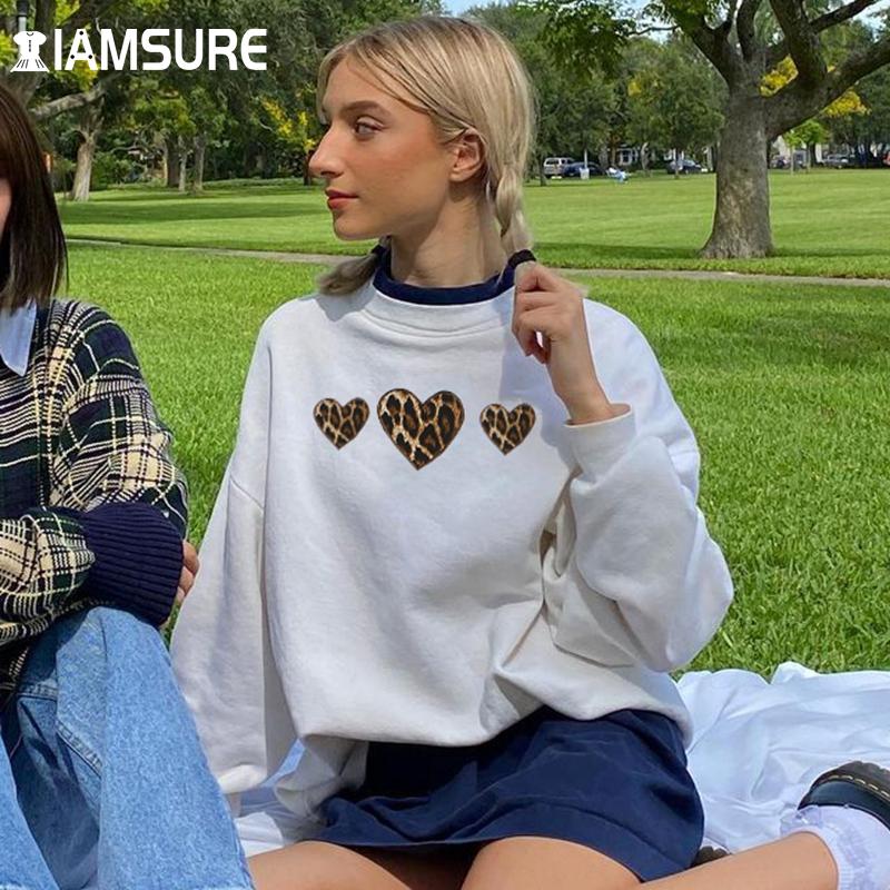 Heart Shape Leopard Print Pullovers O-Neck Long Sleeve Swearshirt Warm Top Casual Streetwear Female 2021 Winter Autumn Women' Hoodies & Swe, White
Heart Shape Leopard Print Pullovers O-Neck Long Sleeve Swearshirt Warm Top Casual Streetwear Female 2021 Winter Autumn Women' Hoodies & Swe, White