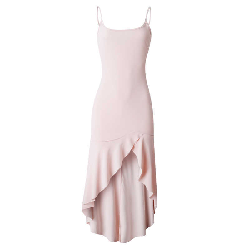 Jocoo Jolee Women Sexy Strap Slash Neck Long Dress Casual Irregular Ruffled Ankle-Length Party Dress Sling Bodycon Dress Vestido 210630