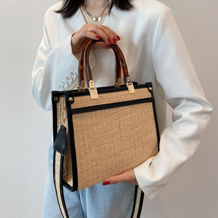 Factory wholesale women shoulder bag simple Joker wovens handbag summer foreign straw beach bags outdoor leisure woven summers handbags
Factory wholesale women shoulder bag simple Joker wovens handbag summer foreign straw beach bags outdoor leisure woven summers handbags