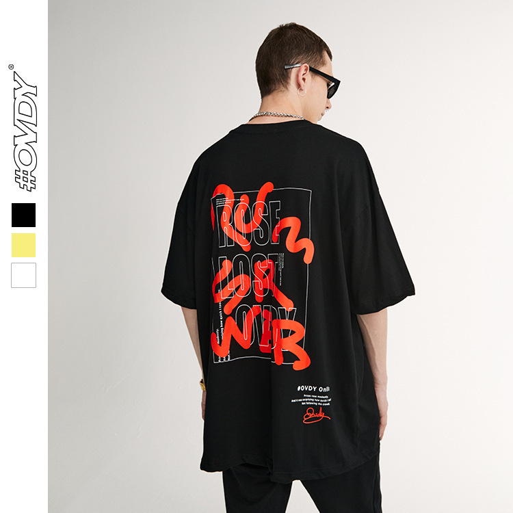 wxwovdy 240g heavy spring summer new street fashion brand personalized hand-painted texture printing oversize short sve men, White;black
wxwovdy 240g heavy spring summer new street fashion brand personalized hand-painted texture printing oversize short sve men, White;black