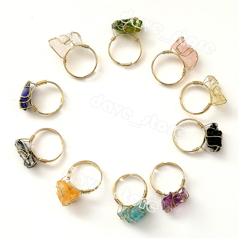 Natural Crystal Stone Rings Adjustable Creative Irregular Gemstone Ring Ladies Fashion Jewelry
Natural Crystal Stone Rings Adjustable Creative Irregular Gemstone Ring Ladies Fashion Jewelry