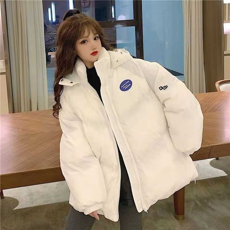 Women's down jacket style women's bread quilted winter clothing thick super mid-length season 211008