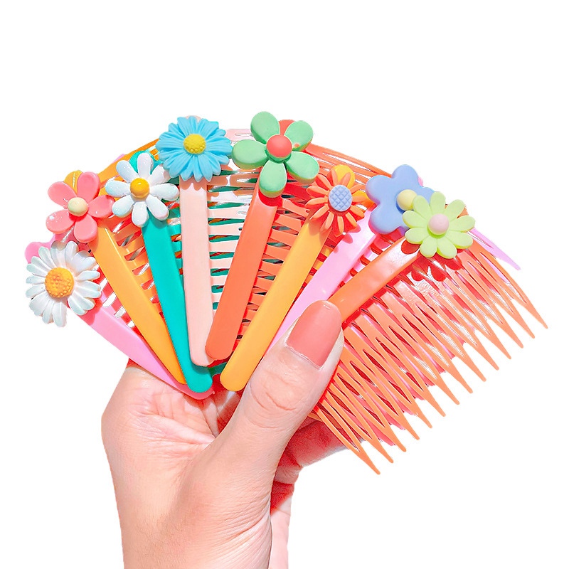 5pcs/set Kids Cute Hair Clips Side Bangs comb Fix Fringe Barrette Makeup Washing Face Accessories Women Girls Styling Hairpins 0394