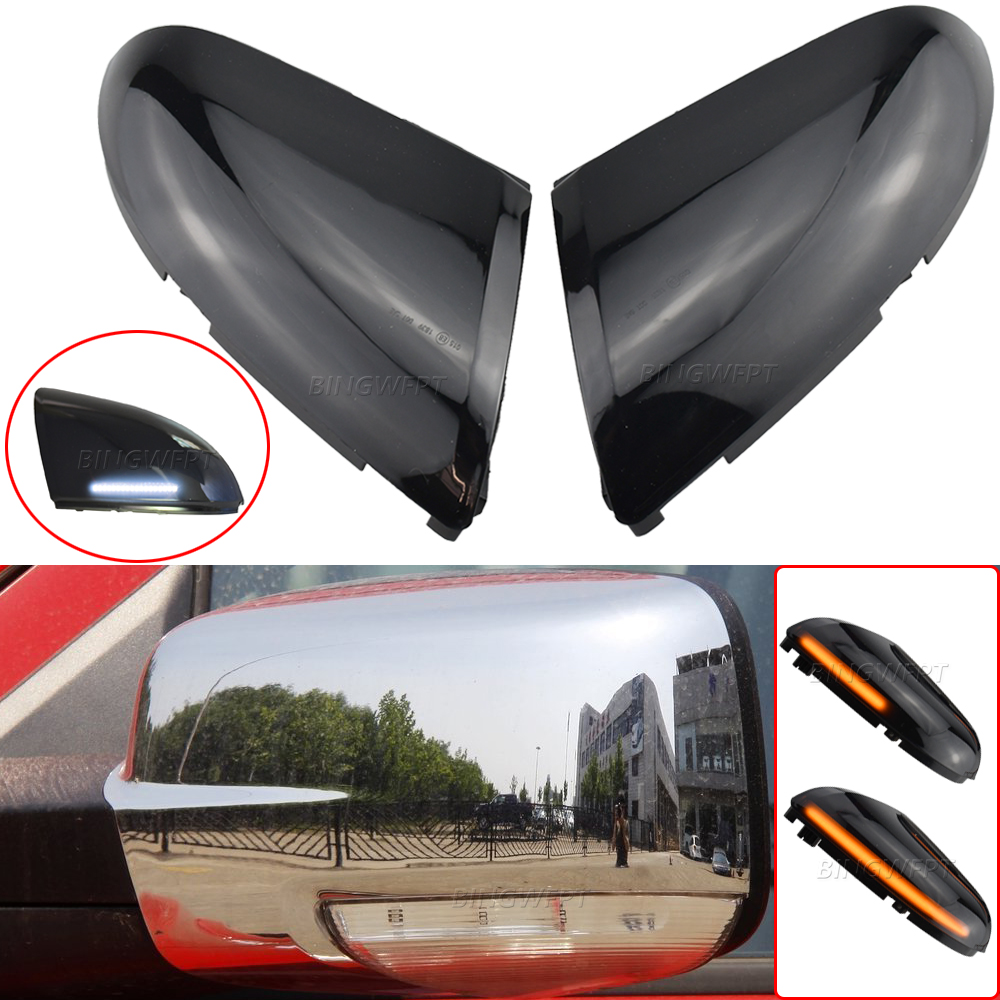 2pcs LED Side Rearview Mirror Dynamic Indicator Blinker Light Turn Signal Light For Dodge Ram 1500 2500 2009-2018