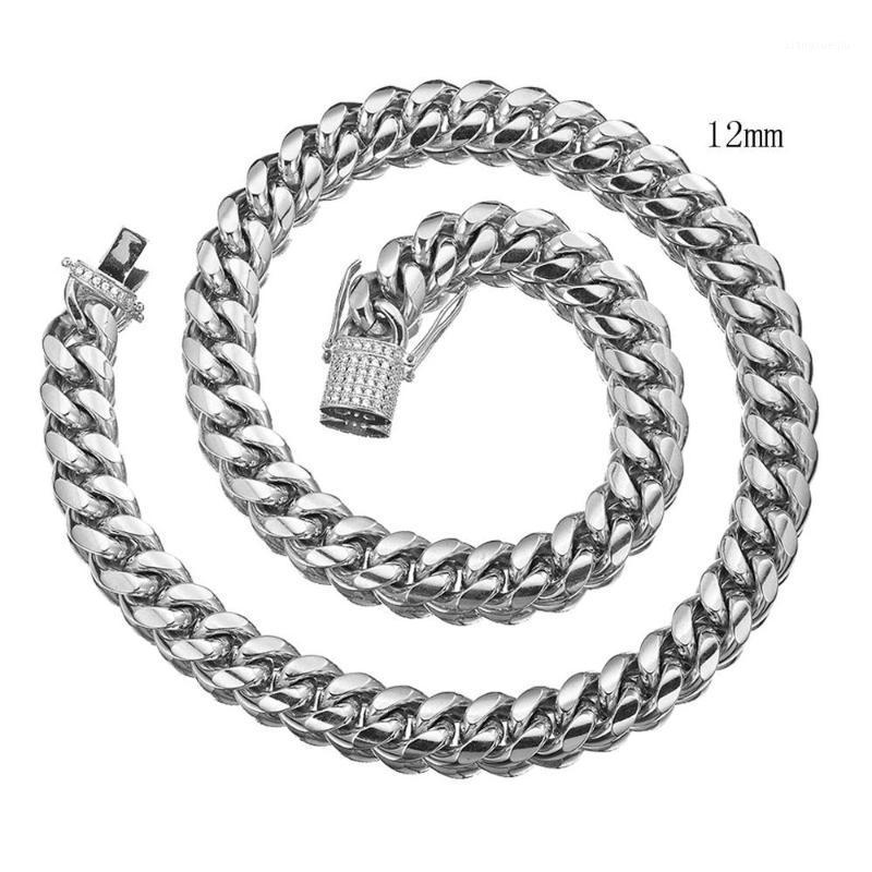 Chains 14mm 316L Stainless Steel Jewelry Curb Cuban Link Chain Necklace For Fashion Men, Silver
Chains 14mm 316L Stainless Steel Jewelry Curb Cuban Link Chain Necklace For Fashion Men, Silver