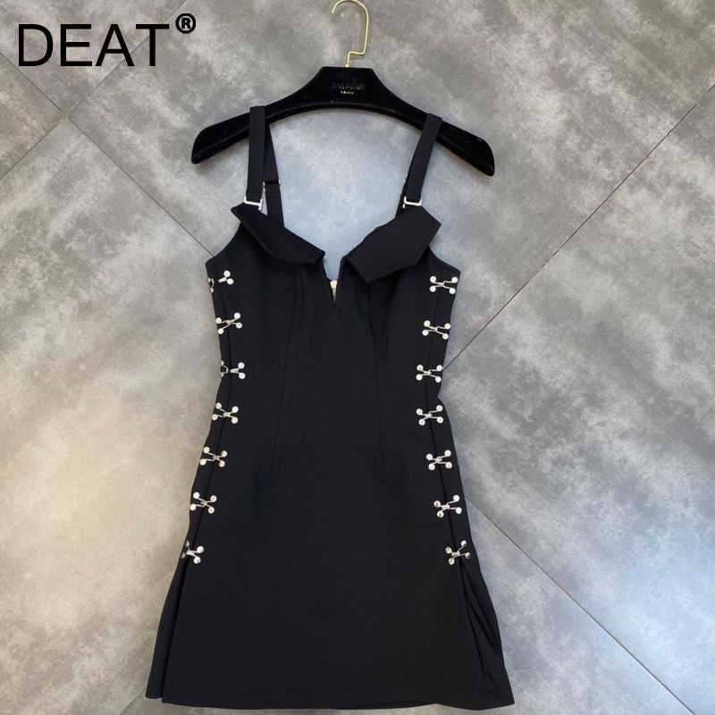 DEAT Women Split Sling Mini Dress V-Neck Sleeveless Arrivals Lady Sexy Temperament Fashion Spring Summer 11D1767 210709, Camel
DEAT Women Split Sling Mini Dress V-Neck Sleeveless Arrivals Lady Sexy Temperament Fashion Spring Summer 11D1767 210709, Camel