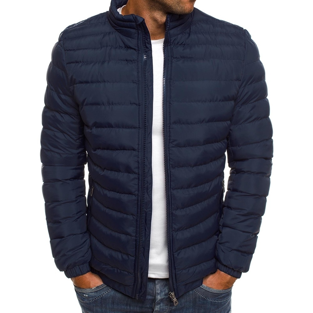 Winter Men Outwear Jackets Coats Blousons Long Sleeve Stand Collar Solid Color Zipper Cardigan Greatcoat Surcoat9274830