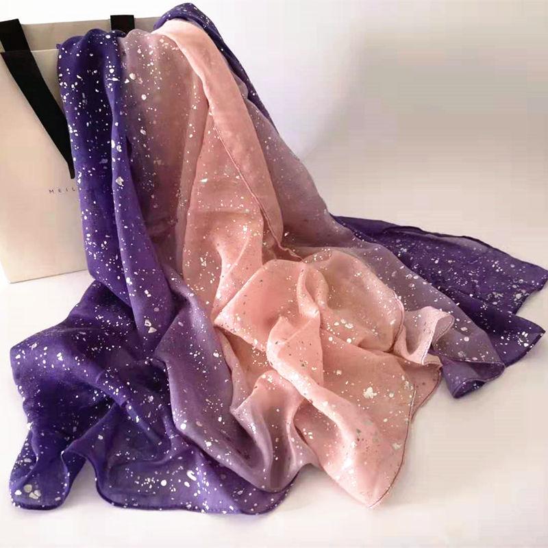 Scarves Plain Solid Gold Dot Pattern Two-tone Color Viscose Women Scarf Shimmer Hijab Shawls Muslim Head Wraps 10pcs
Scarves Plain Solid Gold Dot Pattern Two-tone Color Viscose Women Scarf Shimmer Hijab Shawls Muslim Head Wraps 10pcs