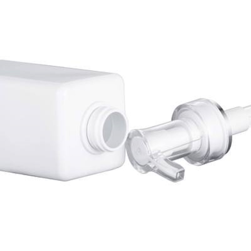 300ML 400ML 500ML transparent/white plastic empty bottle High-end shampoo square bottles shower gel lotion pump sub-bottle