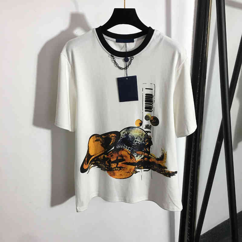 Women's T-Shirt Cotton Men Women Shirts Tee Fashion Print Designer T-shirt Summer Breathable Soft Touch Chain Tops 7UBJ, 2# packaging bag
Women's T-Shirt Cotton Men Women Shirts Tee Fashion Print Designer T-shirt Summer Breathable Soft Touch Chain Tops 7UBJ, 2# packaging bag