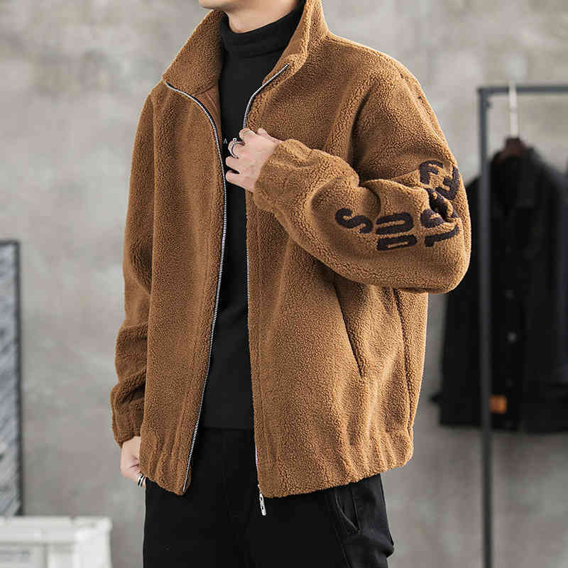 autumn and winter men's granular korean fashion new slim stand collar warm casual fce et, Black
autumn and winter men's granular korean fashion new slim stand collar warm casual fce et, Black