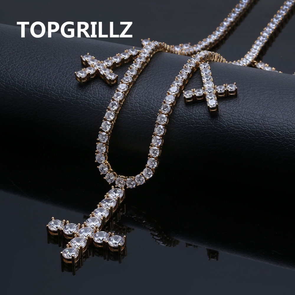 Iced Out CZ Cross Pendant & Necklace Tennis Chains Jewelry Gold Silver Color Men Women Charm 18 22 Necklaces For Gifts X0509
Iced Out CZ Cross Pendant & Necklace Tennis Chains Jewelry Gold Silver Color Men Women Charm 18 22 Necklaces For Gifts X0509