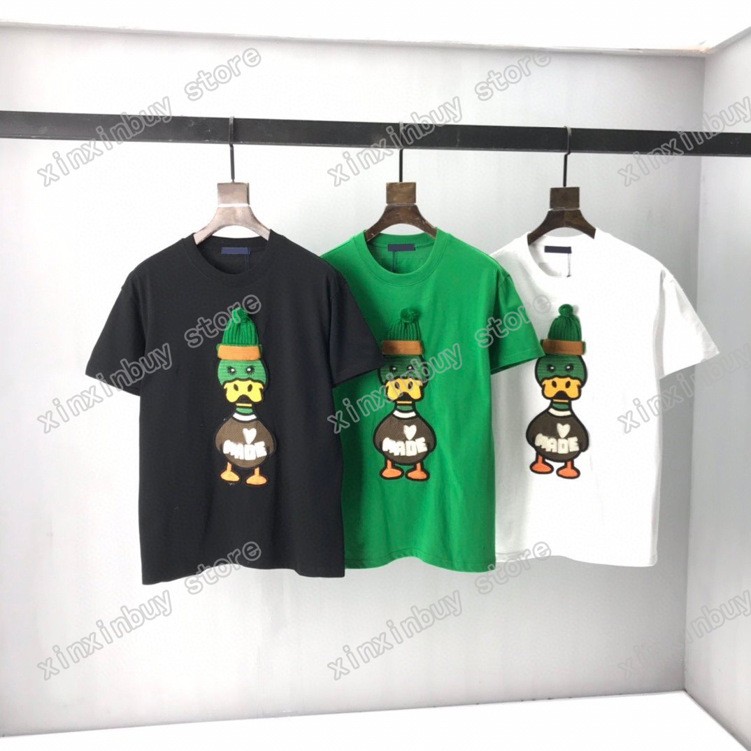 21ss Designers Tee top Mens Womens T Shirts Jacquard embroidery duck Man Paris Fashion T-shirt long Sleeve luxurys Tshirts black white green S-2XL
21ss Designers Tee top Mens Womens T Shirts Jacquard embroidery duck Man Paris Fashion T-shirt long Sleeve luxurys Tshirts black white green S-2XL