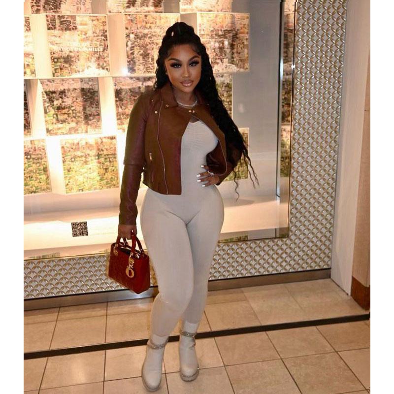 Women's Jackets Fashion Spring Women Clothing Solid Zipper PU Leather Jacket Casual Coat Harajuku Clothes Vintage Streetwear Wholesale Items, Black;brown
Women's Jackets Fashion Spring Women Clothing Solid Zipper PU Leather Jacket Casual Coat Harajuku Clothes Vintage Streetwear Wholesale Items, Black;brown