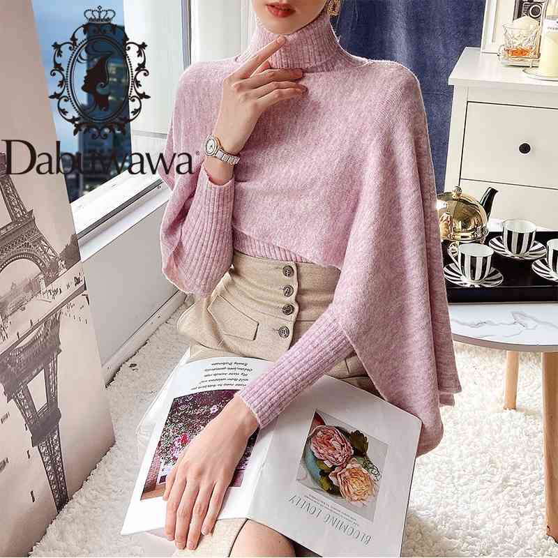 Dabuwawa Elegant Pink Two Pieces Turtleneck Cloak Sweater Women Autumn Winter 2PCS Solid Knit Pullover Set Female DT1DKT003 210520
Dabuwawa Elegant Pink Two Pieces Turtleneck Cloak Sweater Women Autumn Winter 2PCS Solid Knit Pullover Set Female DT1DKT003 210520