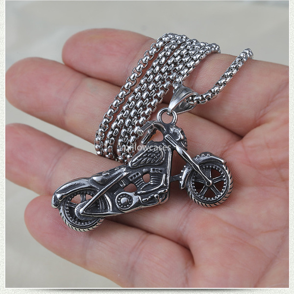 Black Ancient Silver Death Motorbike Necklace Stainless Steel Motorcycle Pendant Men Fashion Jewelry Will and Sandy
Black Ancient Silver Death Motorbike Necklace Stainless Steel Motorcycle Pendant Men Fashion Jewelry Will and Sandy