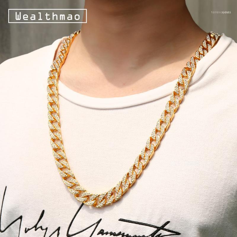 Chains 13mm Hip Hop Miami Curb Cuban Chain Necklace Golden Silver Color Iced Out Crystal Rhinestones Bling Rapper Necklaces Men Jewelry1
Chains 13mm Hip Hop Miami Curb Cuban Chain Necklace Golden Silver Color Iced Out Crystal Rhinestones Bling Rapper Necklaces Men Jewelry1