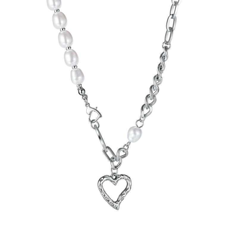 Pendant Necklaces Fashion Artificial Pearl Heart-shaped Alloy Necklace Stainless Steel Jewelry For Woman Gift Not Fade Wholesale
Pendant Necklaces Fashion Artificial Pearl Heart-shaped Alloy Necklace Stainless Steel Jewelry For Woman Gift Not Fade Wholesale