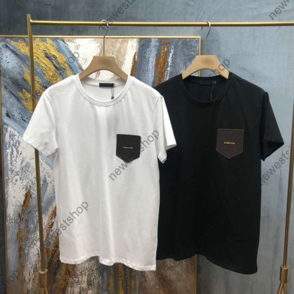 2021 Mens Summer new High Street Tee Classic Simple T-Shirt Solid Color leather Applique gold letter Designer t shirts cotton casual tshirt, White;black
2021 Mens Summer new High Street Tee Classic Simple T-Shirt Solid Color leather Applique gold letter Designer t shirts cotton casual tshirt, White;black