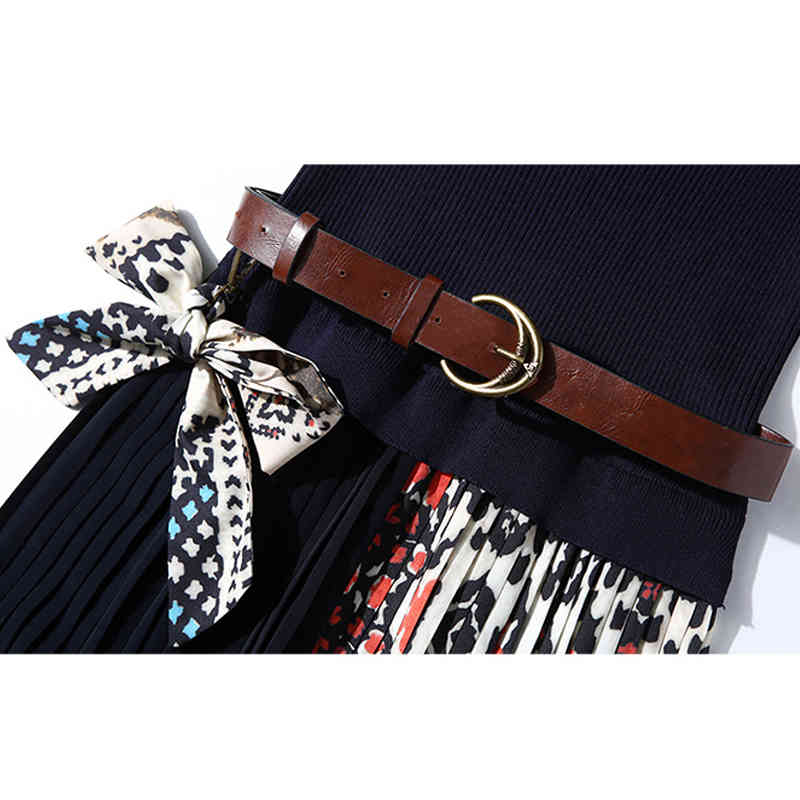 Summer Women Casual Pleated Dress with Slim Office Short Sleeve O-Neck Midi Dresses D9N303Q 210416