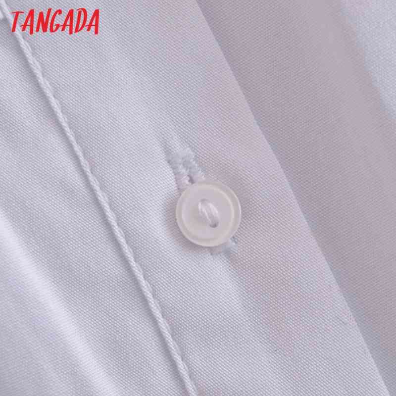 Women Retro White Ruffles Romantic Blouse Long Sleeve Chic Female Shirt Tops 3H187 210416