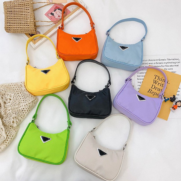 Designer Baby Cross Body Fashion Shoulder Bag Candy Pure Color Children Cute Ha…