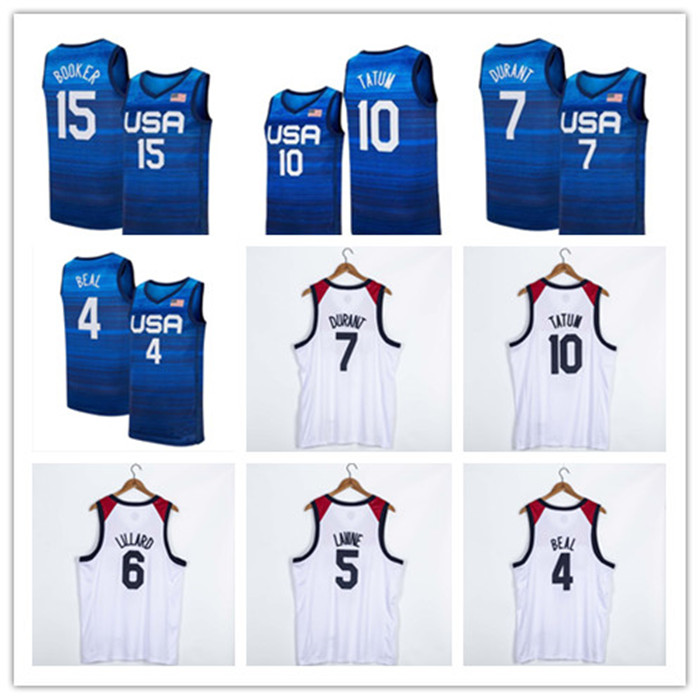 Mens US Basketball Jersey 2020 Olympics 7 Blue Kevin Durant 15 Devin Booker 10 Jayson Tatum 6 Damian Lillard Zach LaVine Bradley Beal USA 2021 Navy White, As shown
Mens US Basketball Jersey 2020 Olympics 7 Blue Kevin Durant 15 Devin Booker 10 Jayson Tatum 6 Damian Lillard Zach LaVine Bradley Beal USA 2021 Navy White, As shown