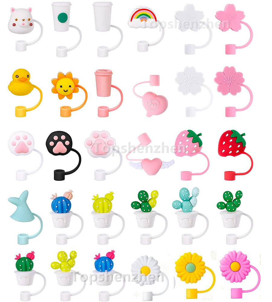 Creative Silicone Straw Tips Cover Reusable Drinking Dust Cap Splash Proof Plugs Lids Anti-dust Tip Sunflower Cherry Blossom Rainbow Cat Paw For 6-8mm Straws
Creative Silicone Straw Tips Cover Reusable Drinking Dust Cap Splash Proof Plugs Lids Anti-dust Tip Sunflower Cherry Blossom Rainbow Cat Paw For 6-8mm Straws